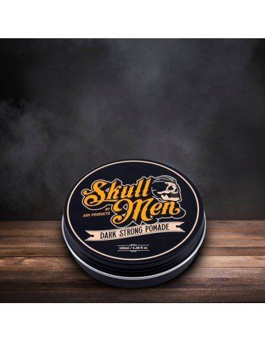 Skull Men Pomada strong Dark. Fijación Fuerte Ceras y pomadas para el pelo