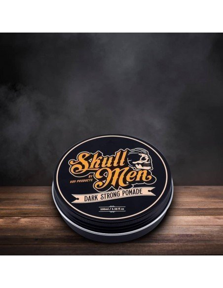 Skull Men Pomada strong Dark. Fijación Fuerte Ceras y pomadas para el pelo
